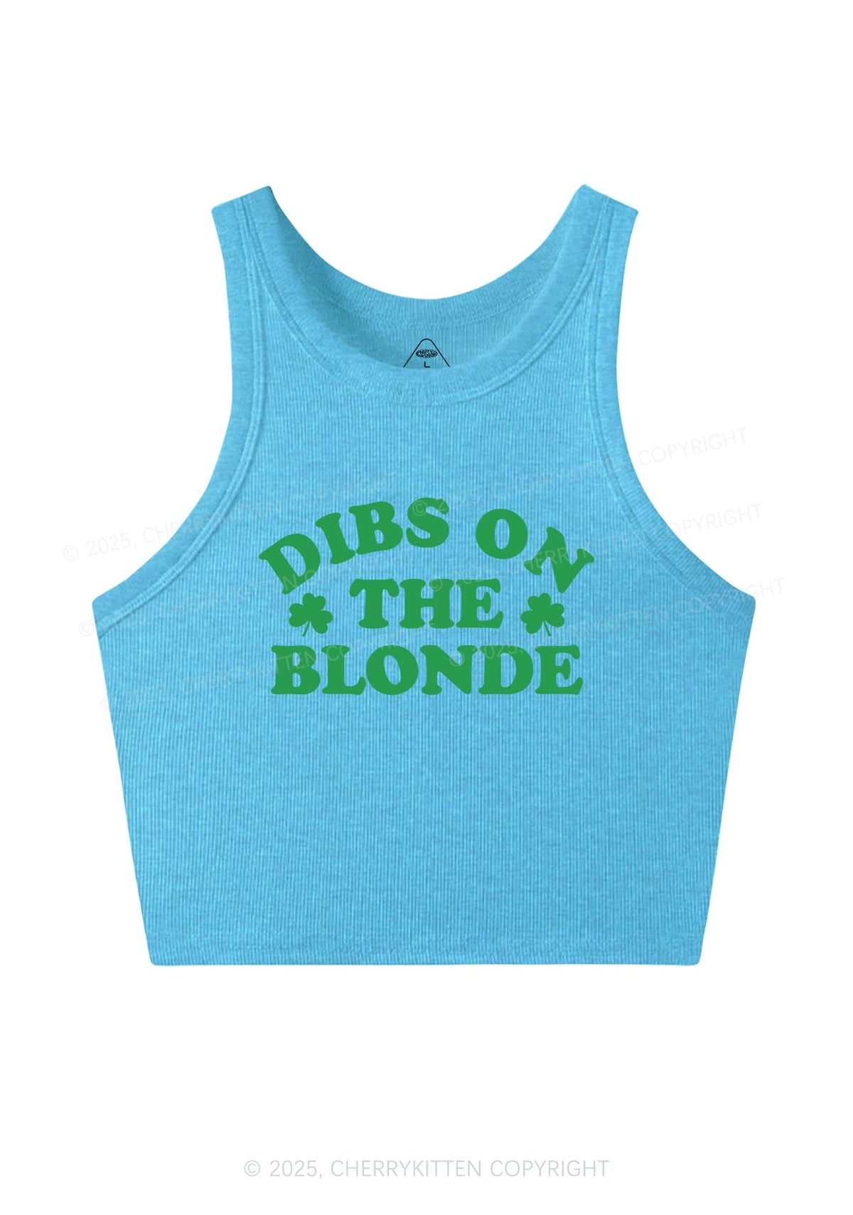 Dibs On The Blonde St Patricks Y2K Crop Tank Top Cherrykitten