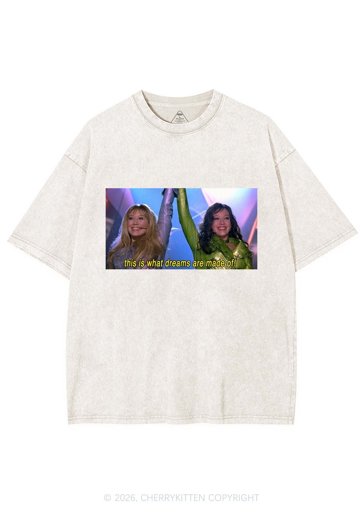 This Is What Dreams Are Y2K Shirts Washed Tee Cherrykitten