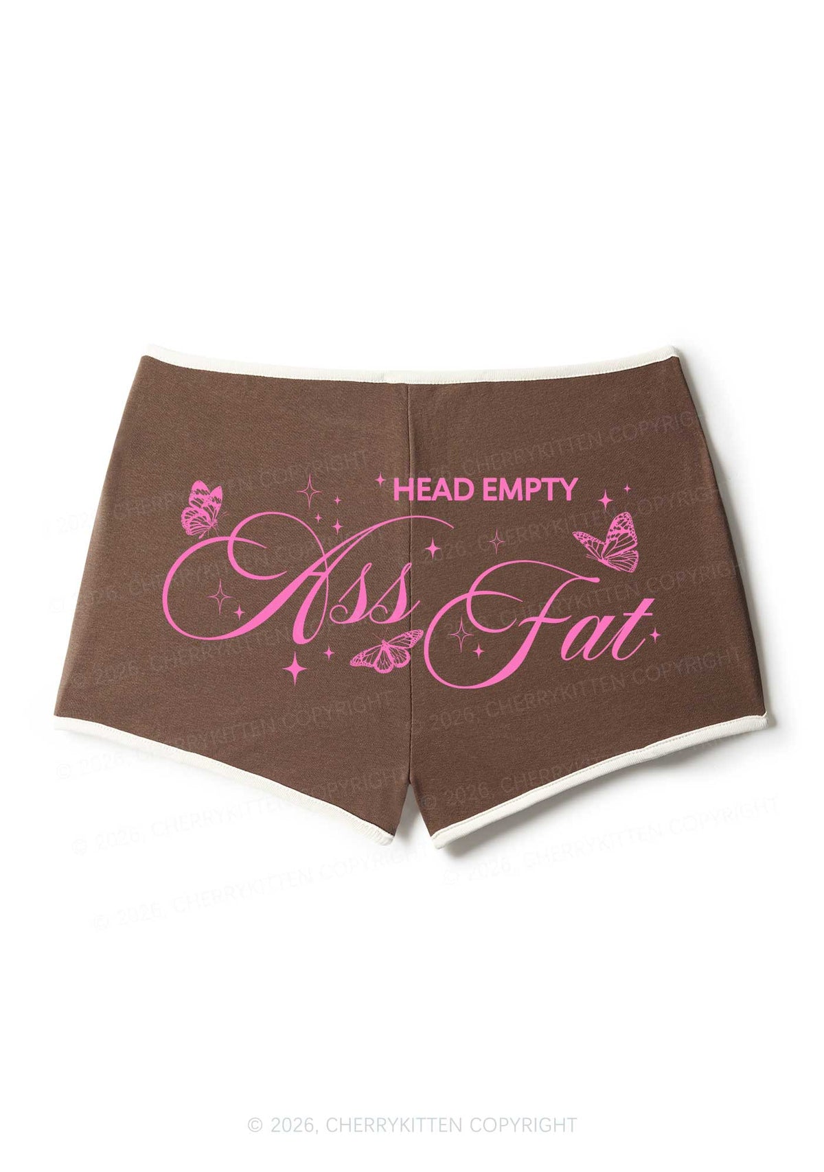Head Empty Axx Fat Pride Y2K Booty Shorts Cherrykitten