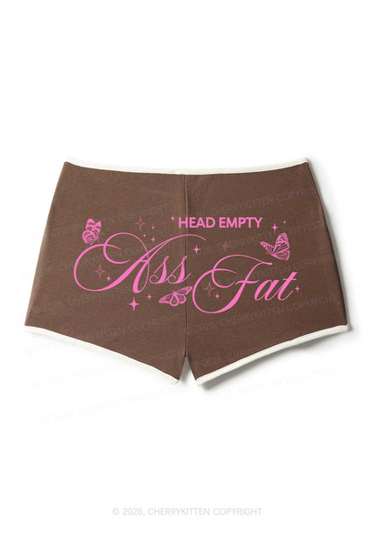 Head Empty Axx Fat Pride Y2K Booty Shorts Cherrykitten