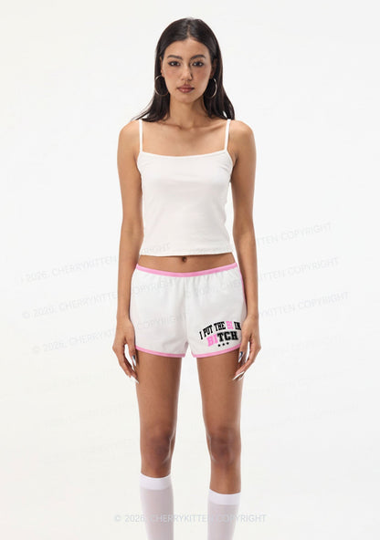 I Put The Bi In Bxxch Pride Y2K Booty Shorts Cherrykitten