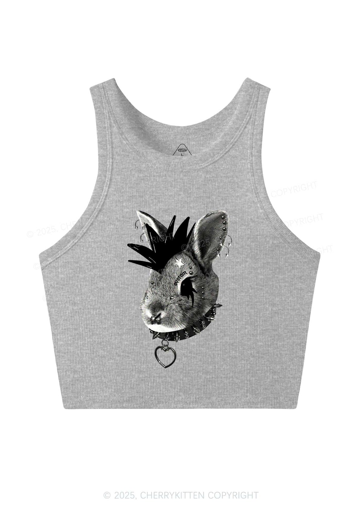 Custom Punk Pet Y2K Crop Tank Top Cherrykitten