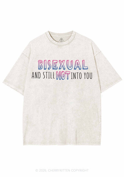 Bisexual And Still Not Into You Pride Y2K Shirts Washed Tee Cherrykitten