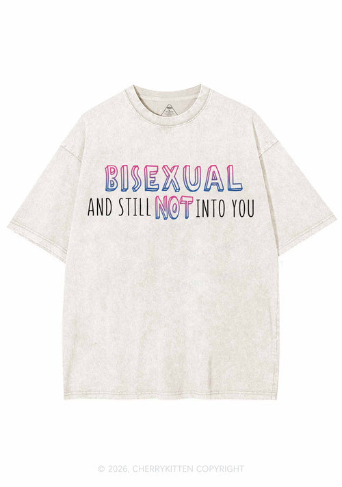 Bisexual And Still Not Into You Pride Y2K Shirts Washed Tee Cherrykitten