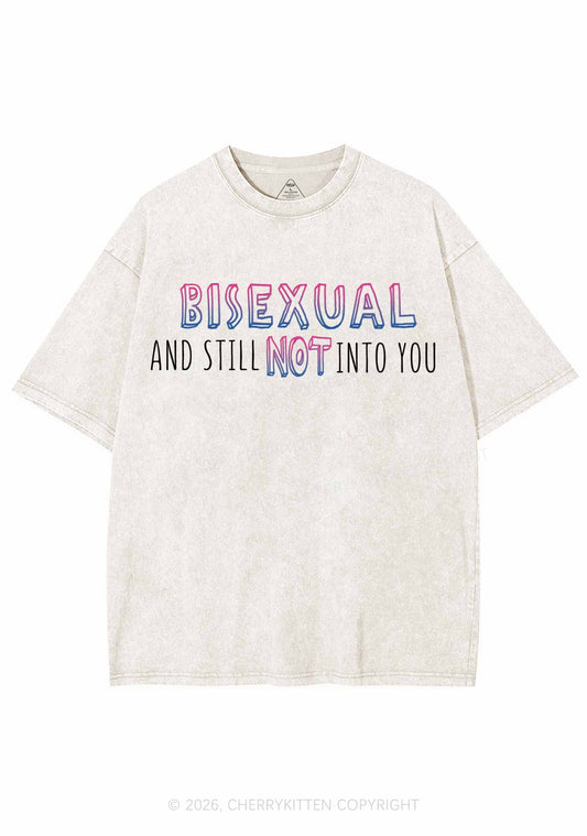 Bisexual And Still Not Into You Pride Y2K Shirts Washed Tee Cherrykitten