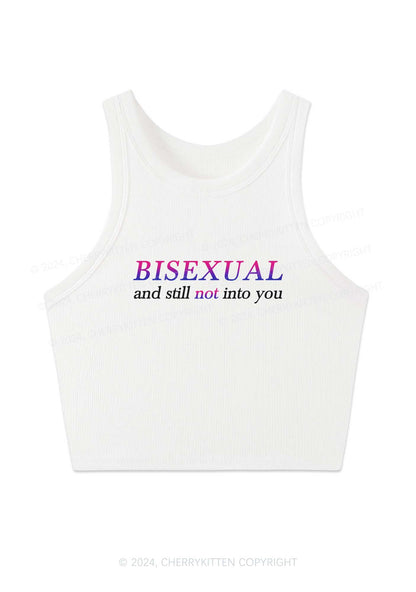Bisexual And Still Not Into You Y2K Crop Tank Top Cherrykitten
