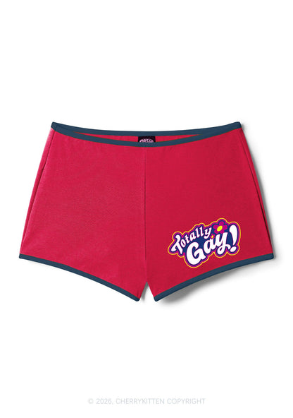 Totally Gay Pride Y2K Booty Shorts Cherrykitten