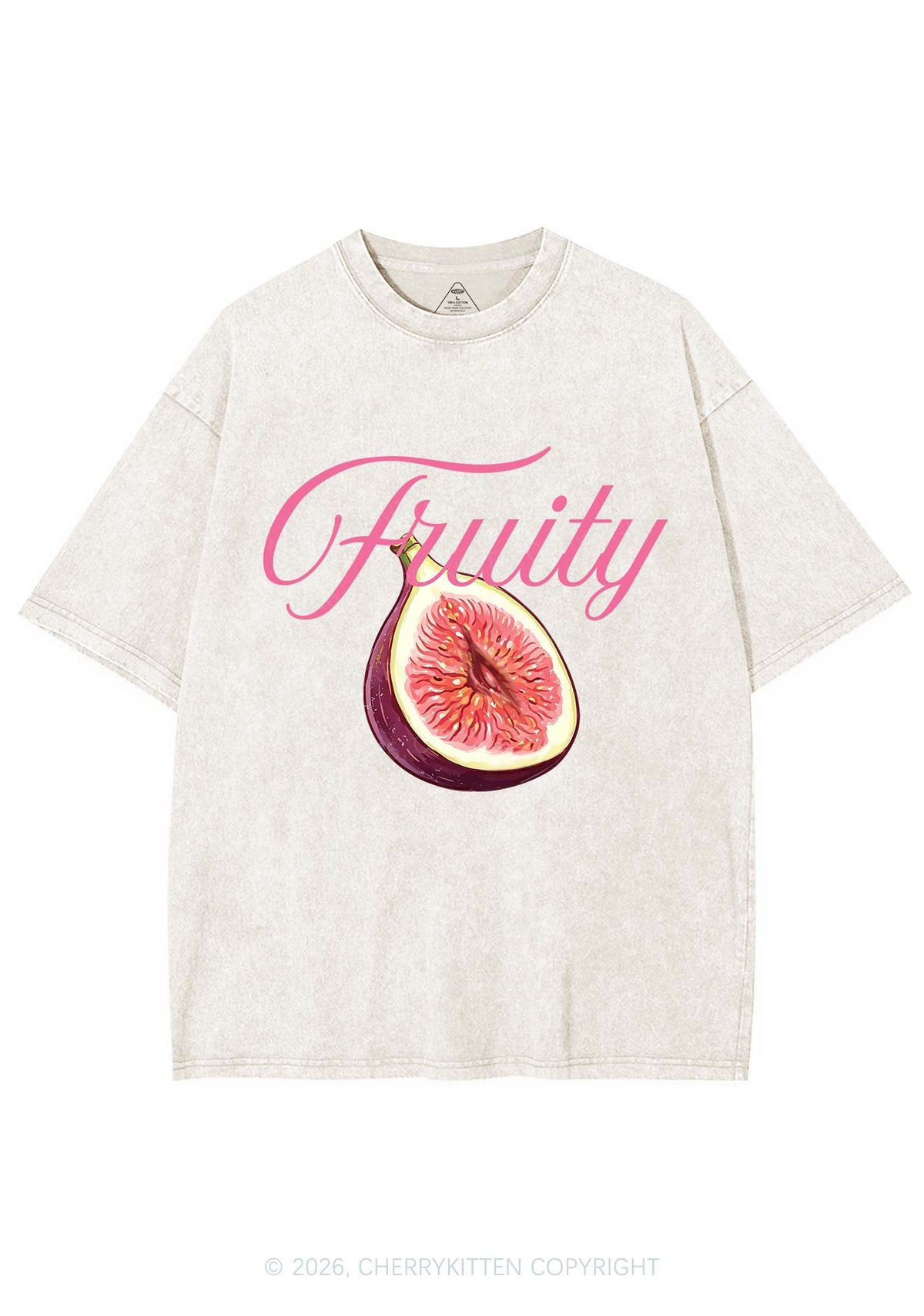 Fruity Fig Pride Y2K Shirts Washed Tee Cherrykitten
