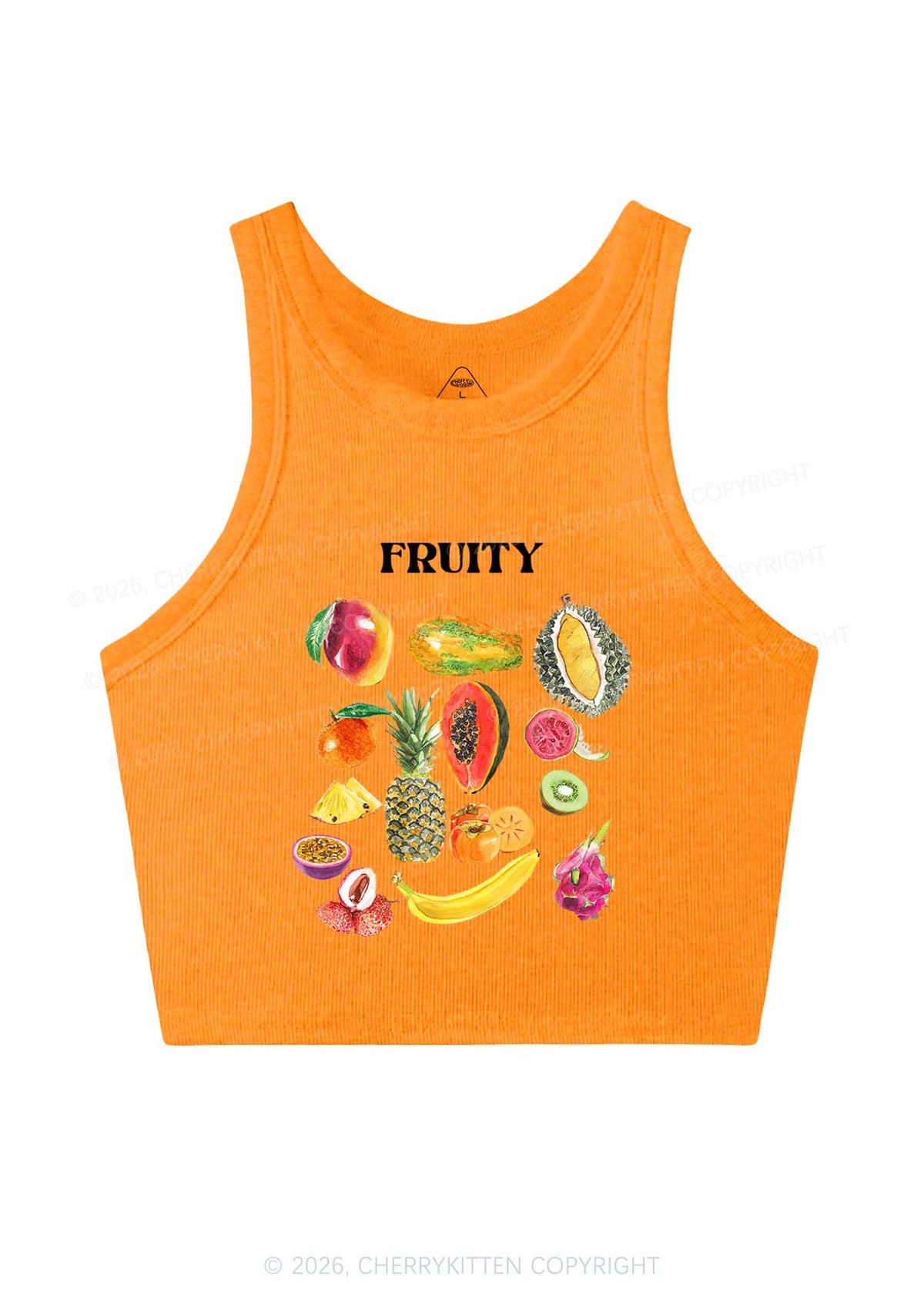 Fruity Y2K Crop Tank Top Cherrykitten