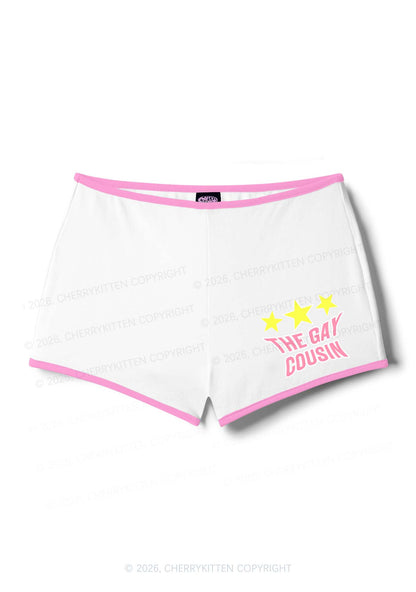 The Gay Cousin Pride Y2K Booty Shorts Cherrykitten