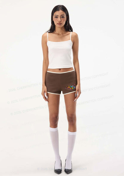 See You In Hell Pride Y2K Booty Shorts Cherrykitten