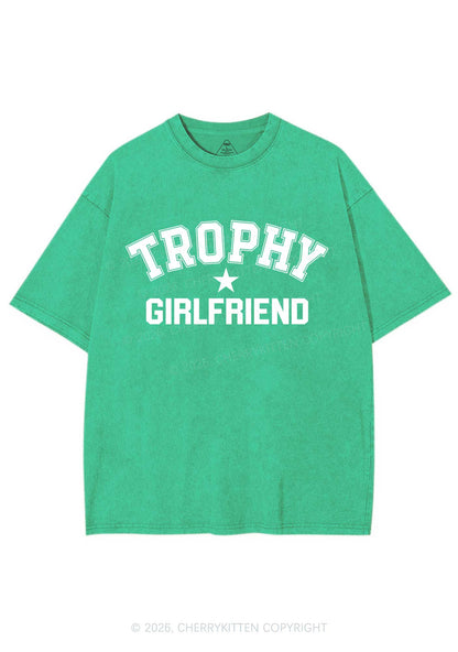 Trophy Girlfriend Y2K Shirts Washed Tee Cherrykitten