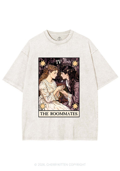 The Roommates Stars Tarot Pride Y2K Shirts Washed Tee Cherrykitten