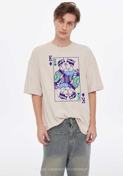 Gay King Pride Y2K Shirts Washed Tee Cherrykitten