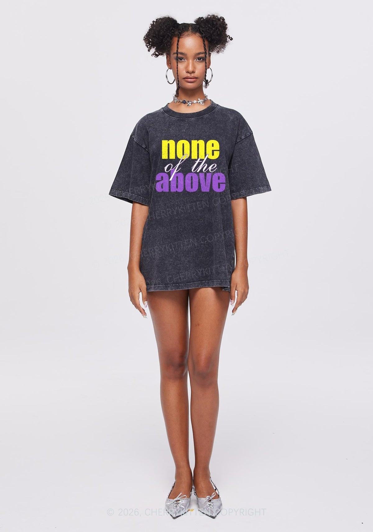 None Of The Above Pride Y2K Shirts Washed Tee Cherrykitten