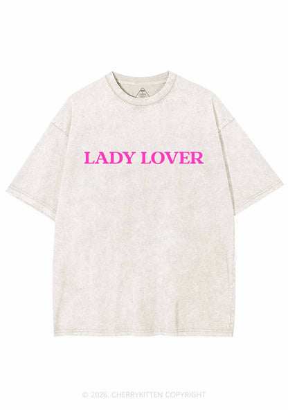 Lady Lover Pride Y2K Shirts Washed Tee Cherrykitten