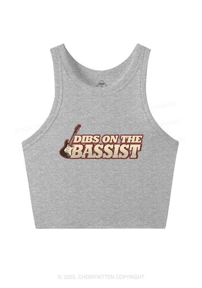 Dibs On The Bassist Y2K Crop Tank Top Cherrykitten