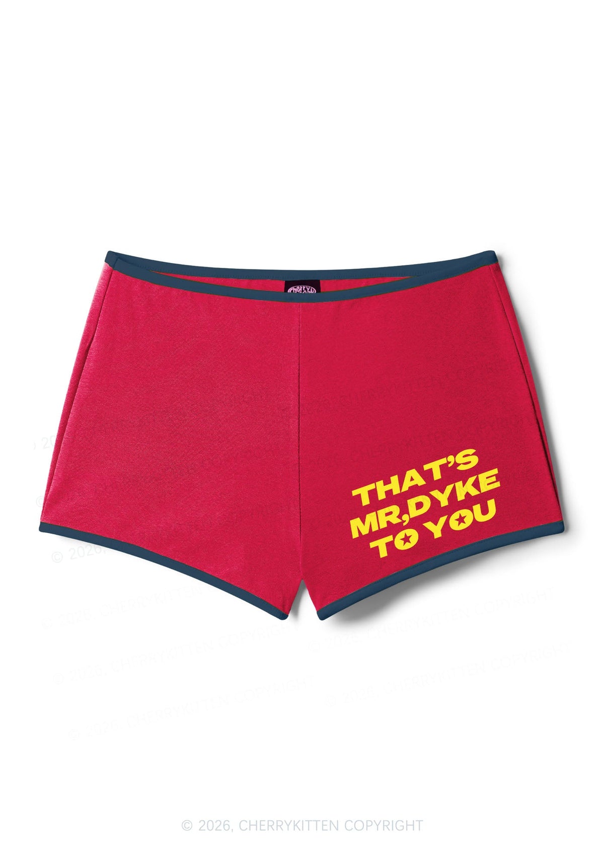 Thats Mr Dyke To You Pride Y2K Booty Shorts Cherrykitten