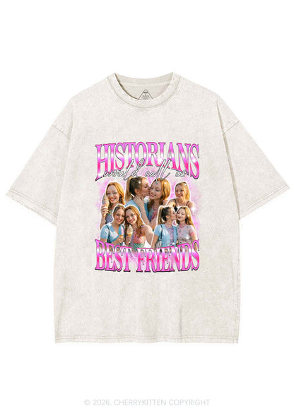 Custom Best Friends Photos Pride Y2K Shirts Washed Tee Cherrykitten