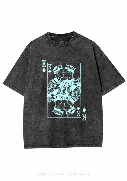 Gay King Pride Y2K Shirts Washed Tee Cherrykitten