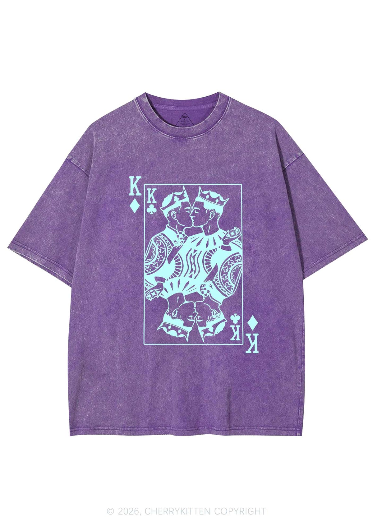 Gay King Pride Y2K Shirts Washed Tee Cherrykitten