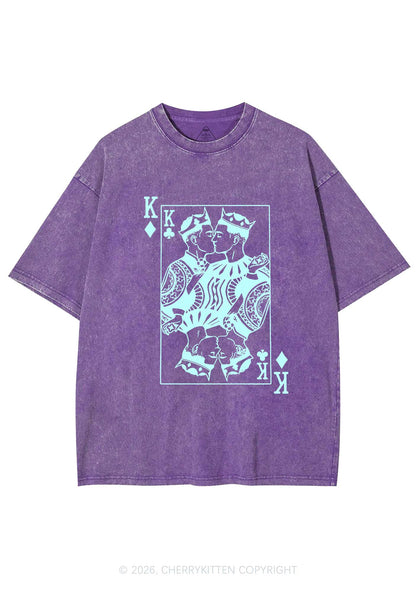 Gay King Pride Y2K Shirts Washed Tee Cherrykitten